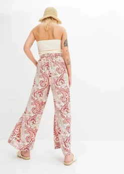 Damen bonprix Bekleidung·Kleider|Hosen|Palazzo-Hose aus fließender Viskose