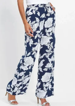 Clearance Palazzo-Hose aus fließender Viskose Damen Nachhaltigere Materialien|Hosen