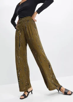 Damen bonprix Bekleidung·Kleider|Hosen|Palazzo-Hose aus fließender Viskose