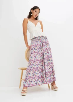 Discount Palazzo-Hose aus fließender Viskose Damen Bekleidung·Kleider|Nachhaltigere Materialien