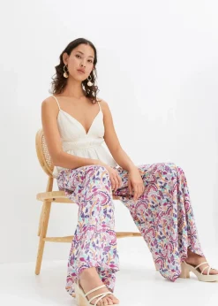 Discount Palazzo-Hose aus fließender Viskose Damen Bekleidung·Kleider|Nachhaltigere Materialien