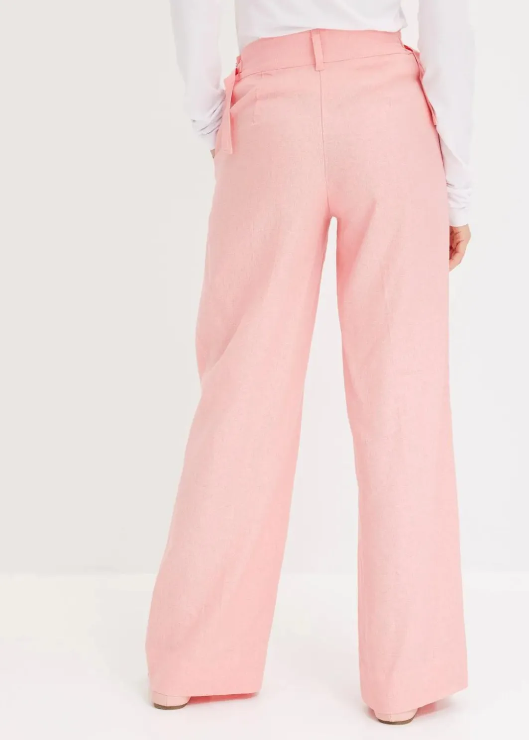 Hot Palazzo-Hose aus leichtem Leinen-Mix Damen Hosen|Bekleidung·Kleider