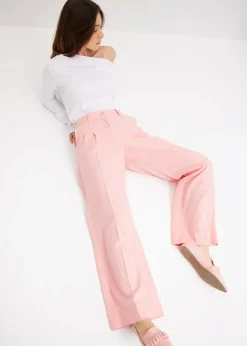Hot Palazzo-Hose aus leichtem Leinen-Mix Damen Hosen|Bekleidung·Kleider