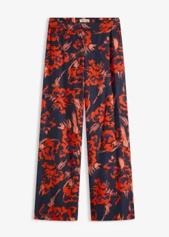 Outlet Palazzo-Hose aus leichtem Viskose-Crêpe Damen Bekleidung·Kleider|Nachhaltigere Materialien