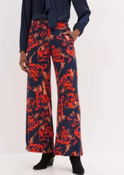 Outlet Palazzo-Hose aus leichtem Viskose-Crêpe Damen Bekleidung·Kleider|Nachhaltigere Materialien