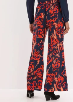 Outlet Palazzo-Hose aus leichtem Viskose-Crêpe Damen Bekleidung·Kleider|Nachhaltigere Materialien