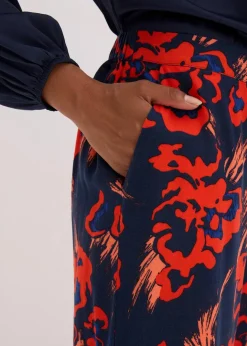 Outlet Palazzo-Hose aus leichtem Viskose-Crêpe Damen Bekleidung·Kleider|Nachhaltigere Materialien