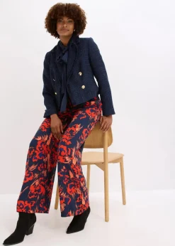 Outlet Palazzo-Hose aus leichtem Viskose-Crêpe Damen Bekleidung·Kleider|Nachhaltigere Materialien