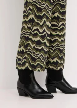 Outlet Palazzo-Hose aus leichtem Viskose-Crêpe Damen Bekleidung·Kleider|Hosen