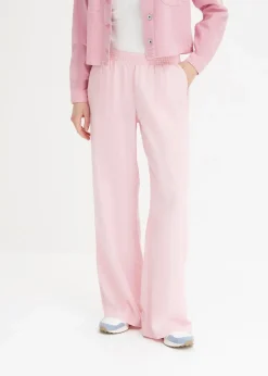Damen bonprix Hosen|Bekleidung·Kleider|Palazzo-Hose aus Leinen