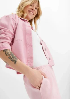 Damen bonprix Hosen|Bekleidung·Kleider|Palazzo-Hose aus Leinen