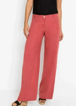 Palazzo-Hose aus luftigem Leinen-Mix Damen Kurzgrößen|Hosen