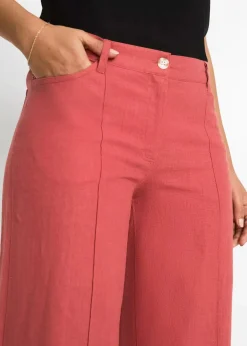 Palazzo-Hose aus luftigem Leinen-Mix Damen Kurzgrößen|Hosen
