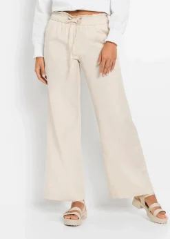 Palazzo-Hose aus luftigem Leinen-Mix Damen Kurzgrößen|Hosen