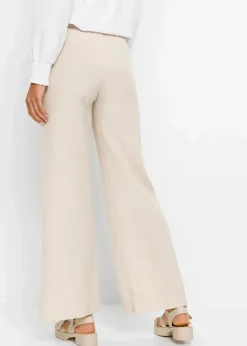 Palazzo-Hose aus luftigem Leinen-Mix Damen Kurzgrößen|Hosen