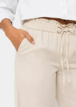 Palazzo-Hose aus luftigem Leinen-Mix Damen Kurzgrößen|Hosen