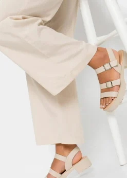Palazzo-Hose aus luftigem Leinen-Mix Damen Kurzgrößen|Hosen