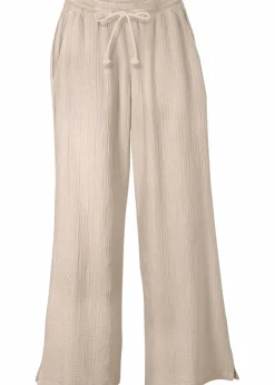 Discount Palazzo-Hose aus Musselin Damen Kurzgrößen|Bekleidung·Kleider