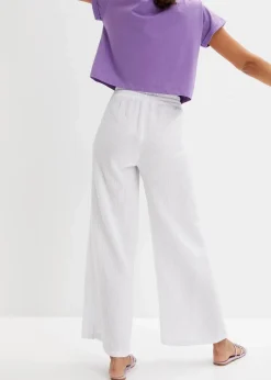 Best Palazzo-Hose aus Musselin Damen Hosen|Kurzgrößen