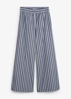 Damen bonprix Bekleidung·Kleider|Hosen|Palazzo-Hose aus reiner Baumwolle