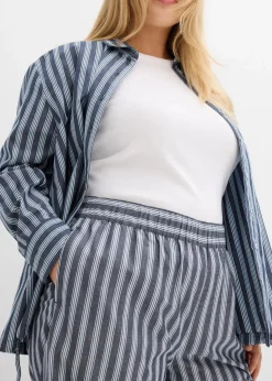 Damen bonprix Bekleidung·Kleider|Hosen|Palazzo-Hose aus reiner Baumwolle
