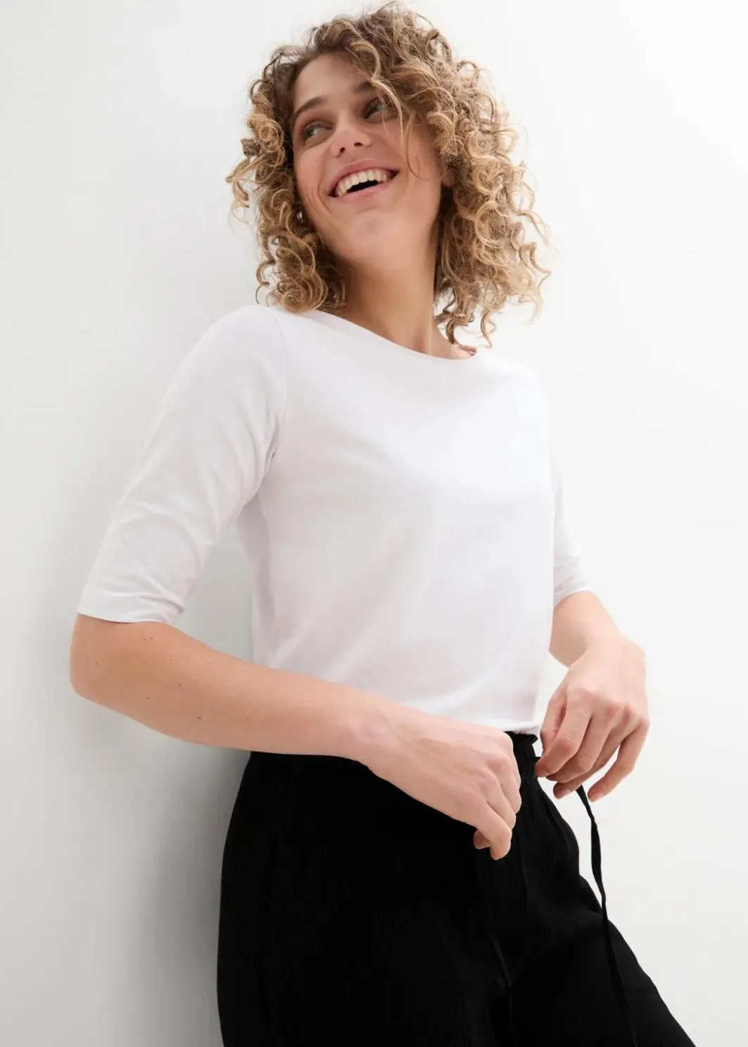 Damen bonprix Bekleidung·Kleider|Hosen|Palazzo-Hose aus reiner Viskose