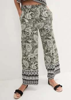 Clearance Palazzo-Hose aus softem Viskose-Mix Damen Bekleidung·Kleider|Hosen