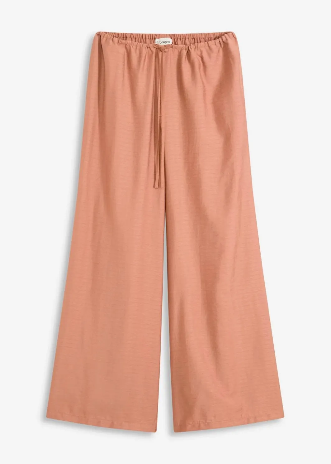 Palazzo-Hose aus strukturiertem Viskose-Mix Damen Bekleidung·Kleider|Hosen
