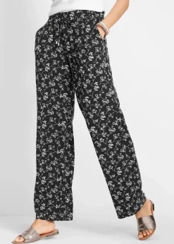 Clearance Palazzo-Hose aus Viskose-Mix Damen Nachhaltigere Materialien|Hosen