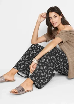 Clearance Palazzo-Hose aus Viskose-Mix Damen Nachhaltigere Materialien|Hosen