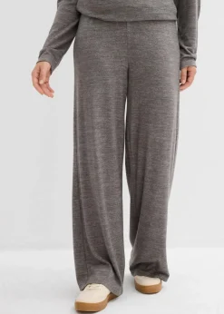 Hot Palazzo-Hose in Strickoptik Damen Hosen|Zweiteiler & Sets