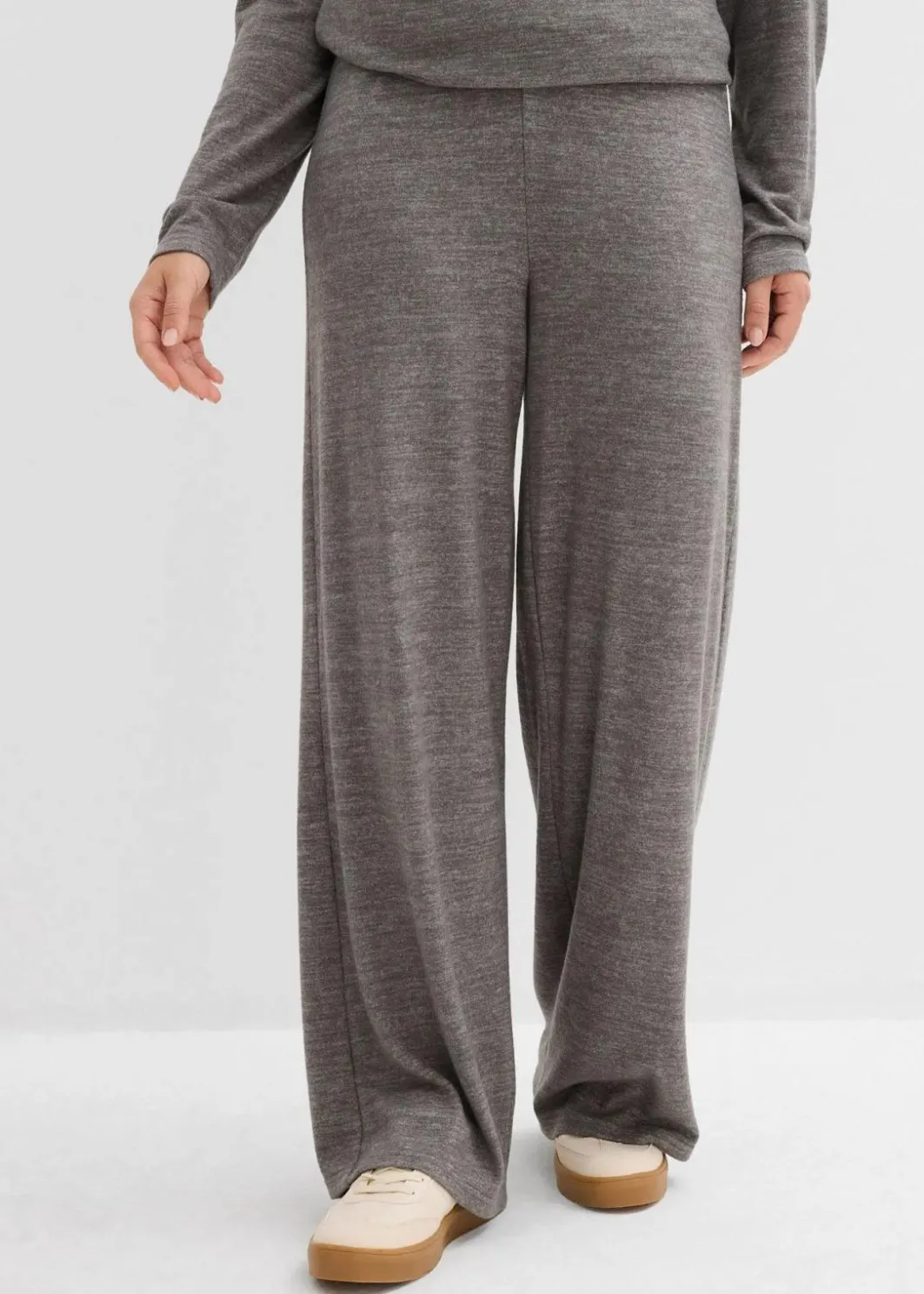 Hot Palazzo-Hose in Strickoptik Damen Hosen|Zweiteiler & Sets
