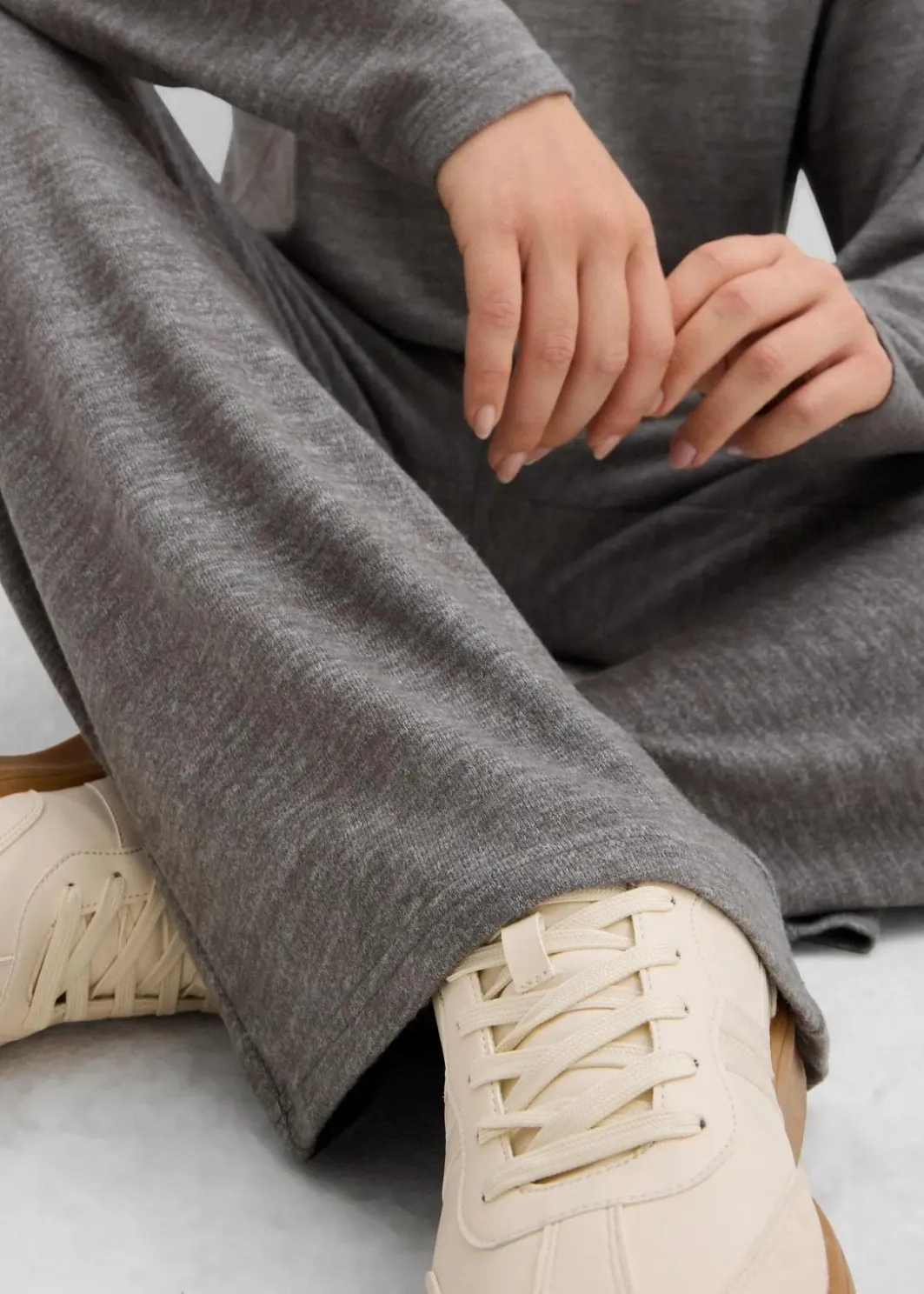Hot Palazzo-Hose in Strickoptik Damen Hosen|Zweiteiler & Sets