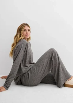 Hot Palazzo-Hose in Strickoptik Damen Hosen|Zweiteiler & Sets