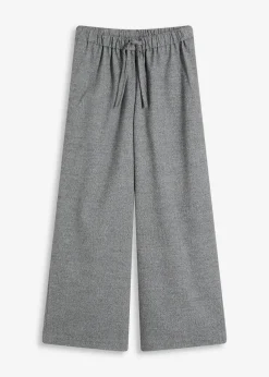 Damen bonprix Bekleidung·Kleider|Hosen|Palazzo-Hose in Wolloptik