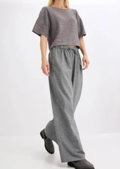 Damen bonprix Bekleidung·Kleider|Hosen|Palazzo-Hose in Wolloptik