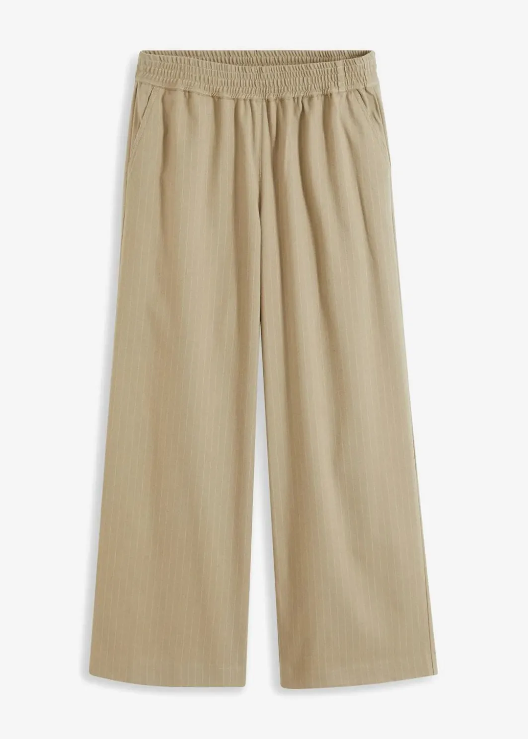 Damen bonprix Bekleidung·Kleider|Nachhaltigere Materialien|Palazzo-Hose in Wolloptik