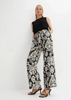 New Palazzo-Hose mit Bequembund Damen Bekleidung·Kleider|Hosen