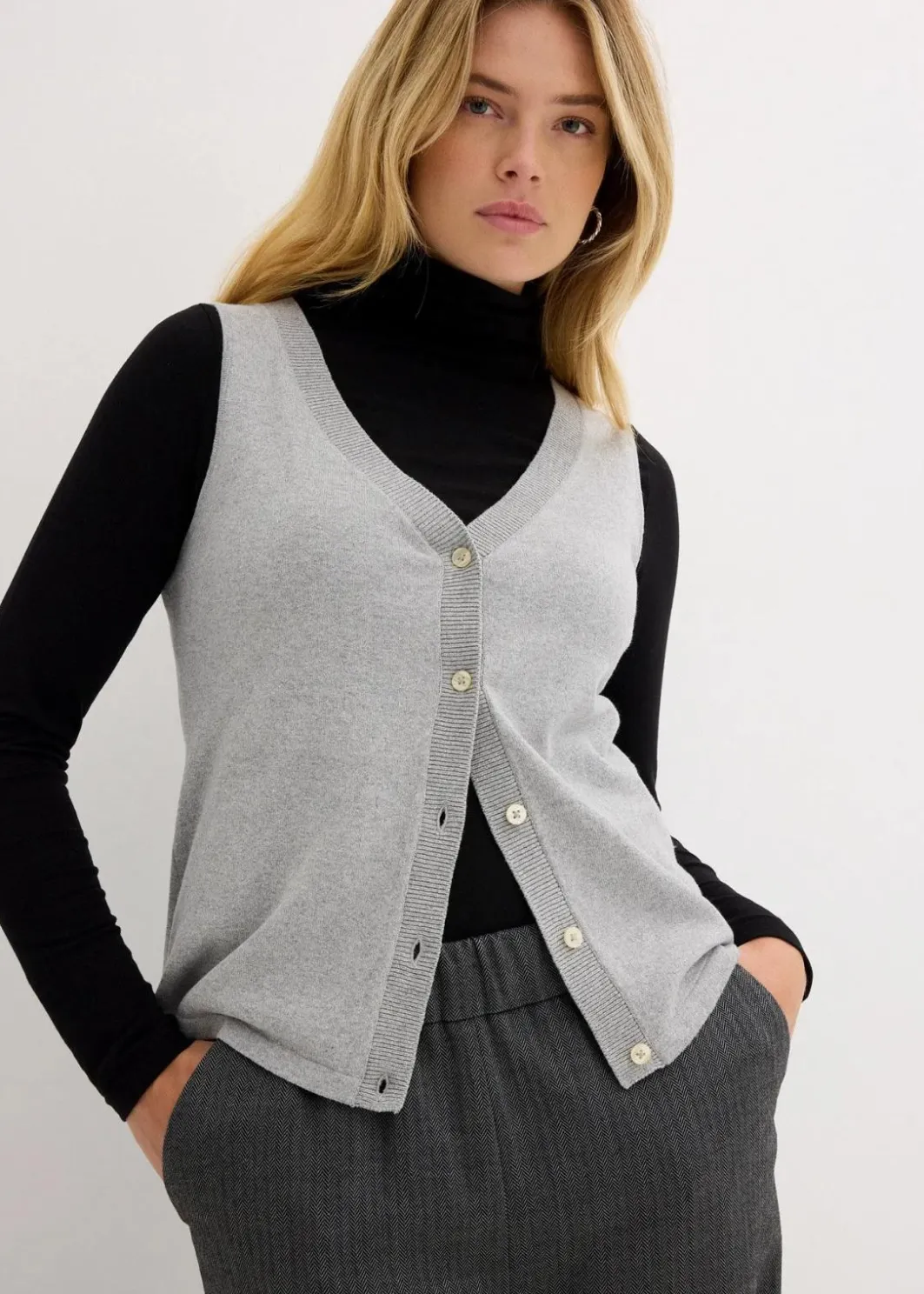 Damen bonprix Bekleidung·Kleider|Hosen|Palazzo-Hose mit Bequembund