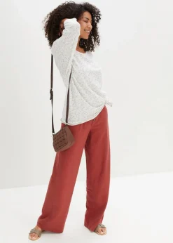 Best Palazzo-Hose mit Leinen Damen Hosen|Bekleidung·Kleider