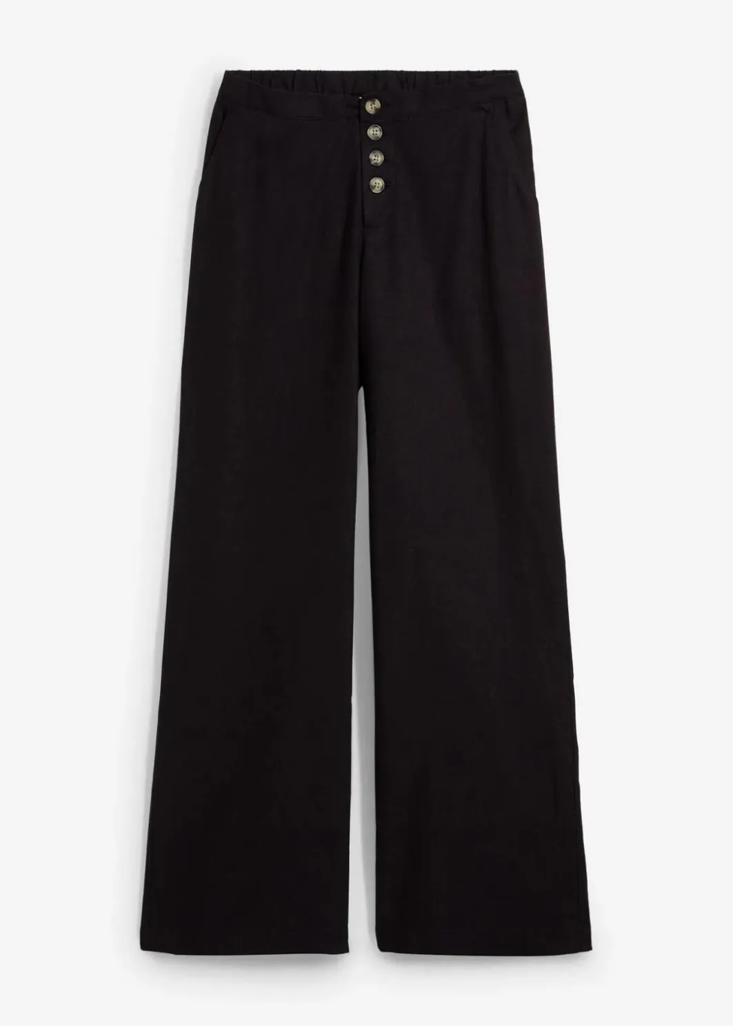 Damen bonprix Hosen|Bekleidung·Kleider|Palazzo-Hose mit Leinen