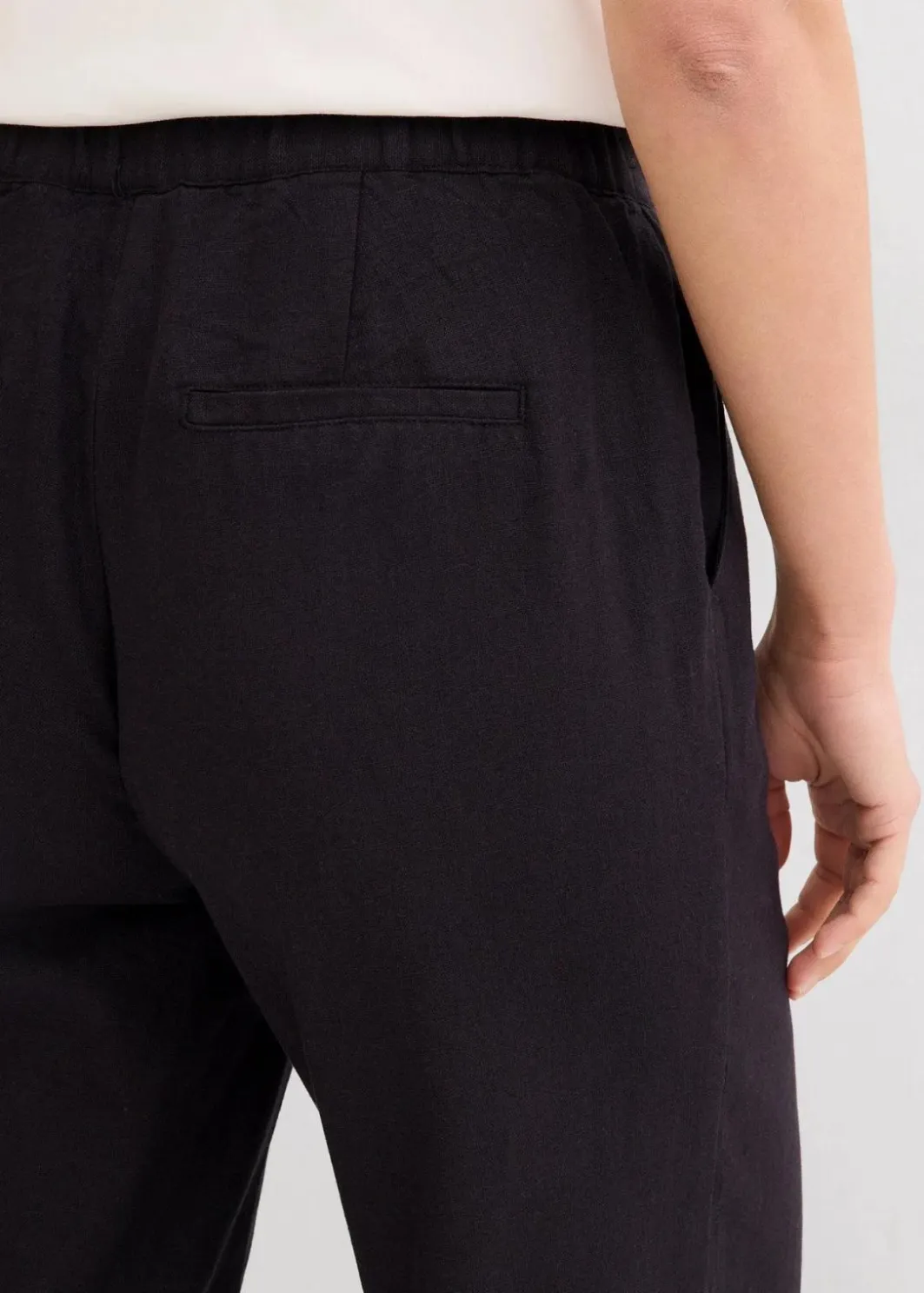 Damen bonprix Hosen|Bekleidung·Kleider|Palazzo-Hose mit Leinen