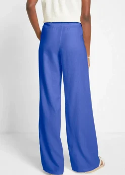 Hot Palazzo-Hose mit Leinen, sehr weit geschnitten Damen Hosen|Bekleidung·Kleider