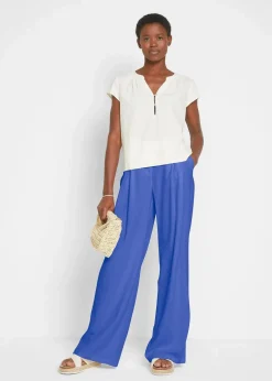 Hot Palazzo-Hose mit Leinen, sehr weit geschnitten Damen Hosen|Bekleidung·Kleider