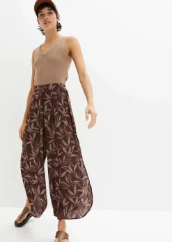 Discount Palazzo-Hose mit Schlitz Damen Hosen|Bekleidung·Kleider