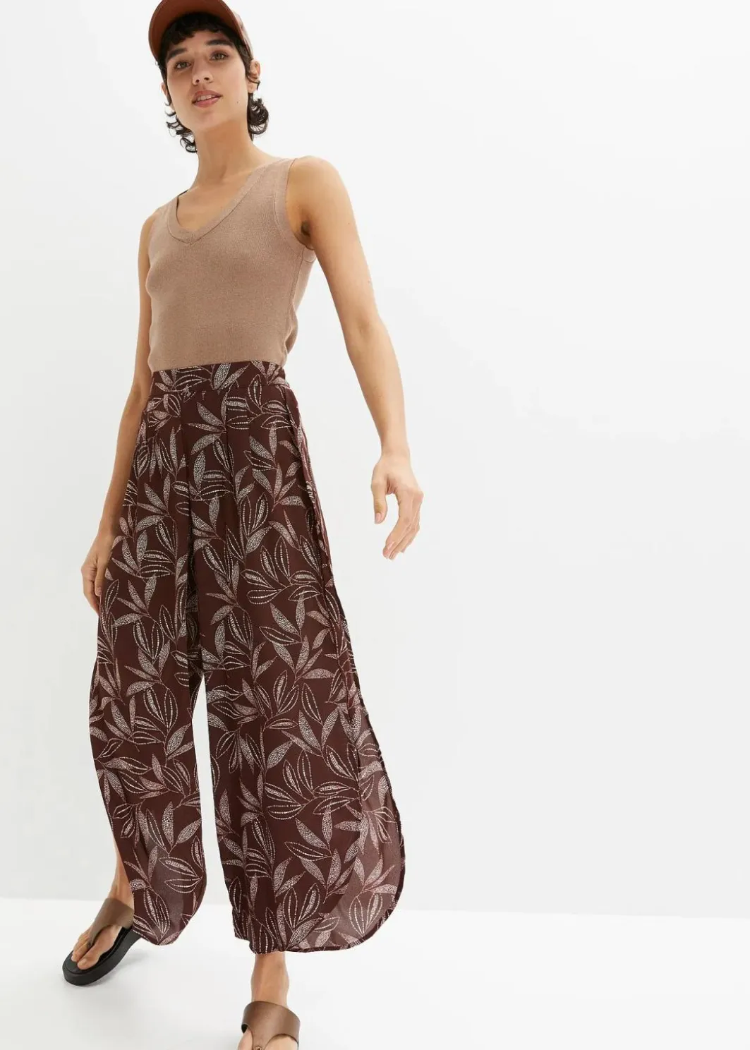 Discount Palazzo-Hose mit Schlitz Damen Hosen|Bekleidung·Kleider