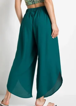 New Palazzo-Hose mit Schlitz Damen Bekleidung·Kleider|Hosen