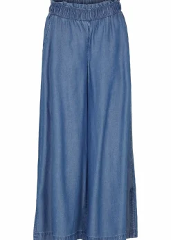 Damen bonprix Bekleidung·Kleider|Hosen|Palazzo-Hose mit Seitenschlitz, 7/8 Länge