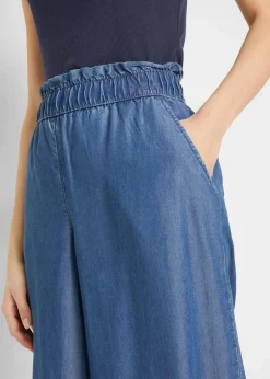 Damen bonprix Bekleidung·Kleider|Hosen|Palazzo-Hose mit Seitenschlitz, 7/8 Länge