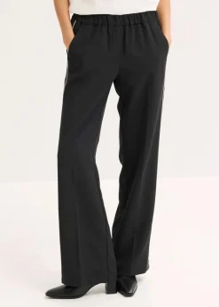 New Palazzo-Hose mit Zierstreifen Damen Bekleidung·Kleider|Hosen